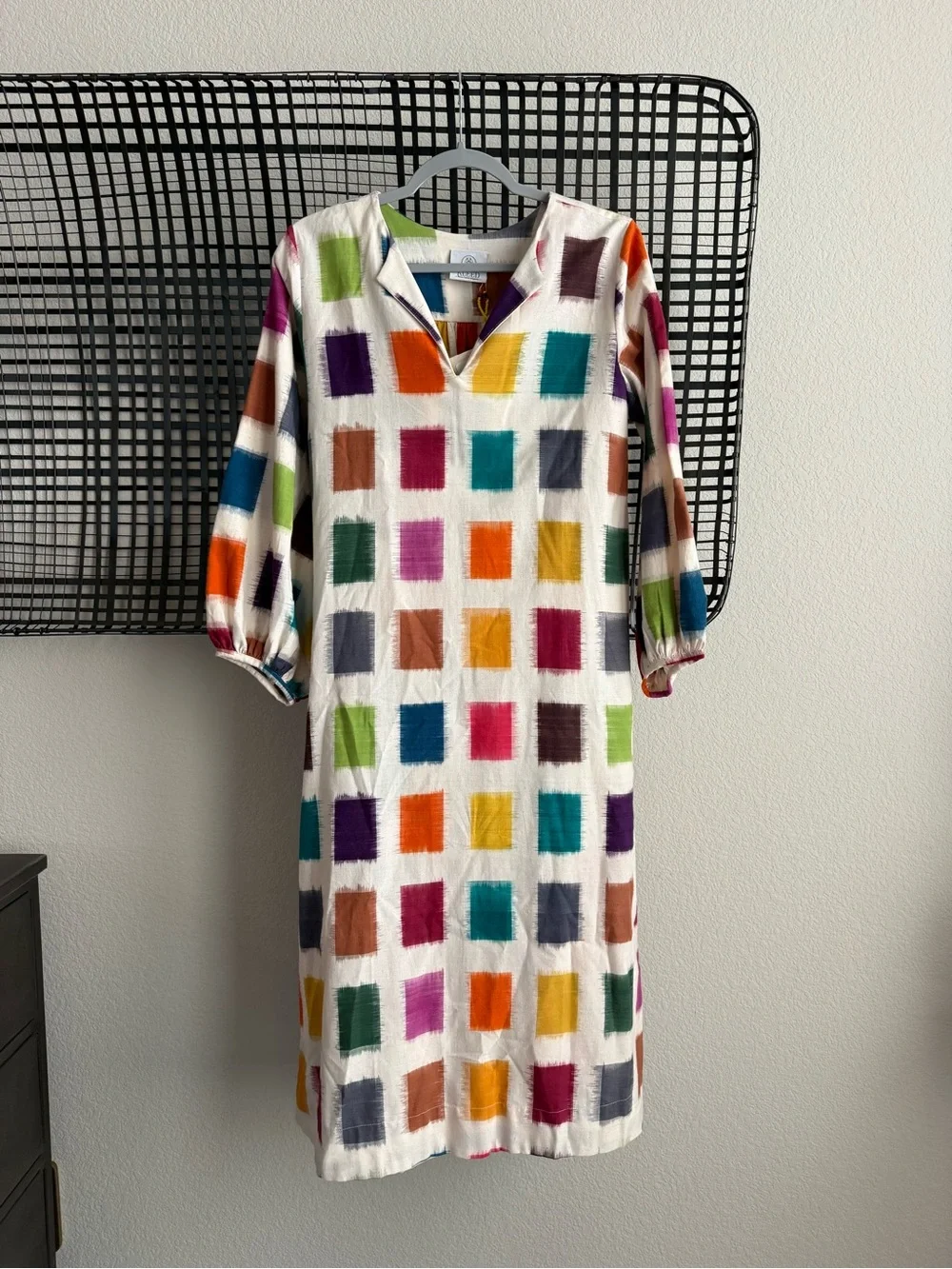 Kleed Nagar Squares Kaftan Dress - Picture 3 of 12